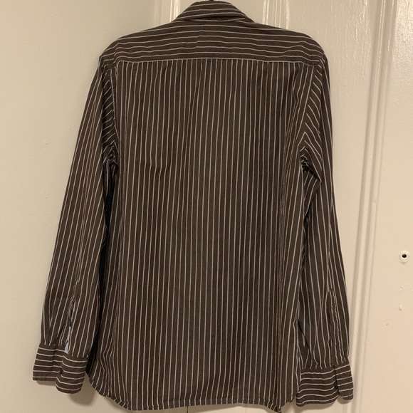 SOLD: Men’s Stripped Button Down - Picture 4 of 4